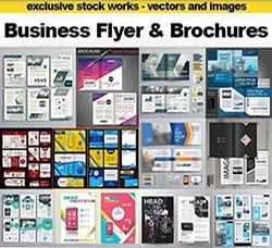 30个矢量的企业手册和传单模板：Business Flyer and Brochures - Design Collec